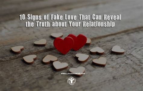 what are the signs of a fake relationship